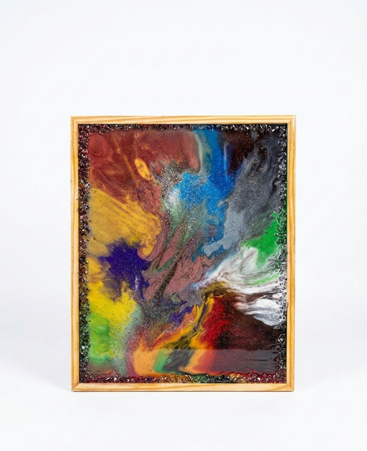 Tablou Artizanal „Vortex Emoțional” – Arta Rășinii