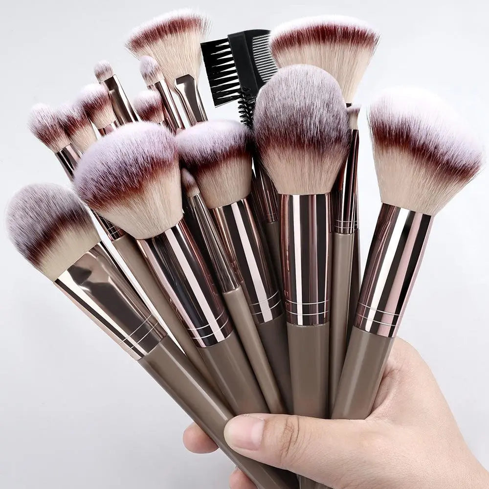 Professional Makeup Brush Set, Cosmetic Brush Set, Beauty Brush Set, Includes Foundation Brush, Eyelash Brush, Brow Brush, Eyeshadow Brush, Christmas Halloween Thanksgiving Gift, Makeup Blending Brushes, Makeup Brushes Kit