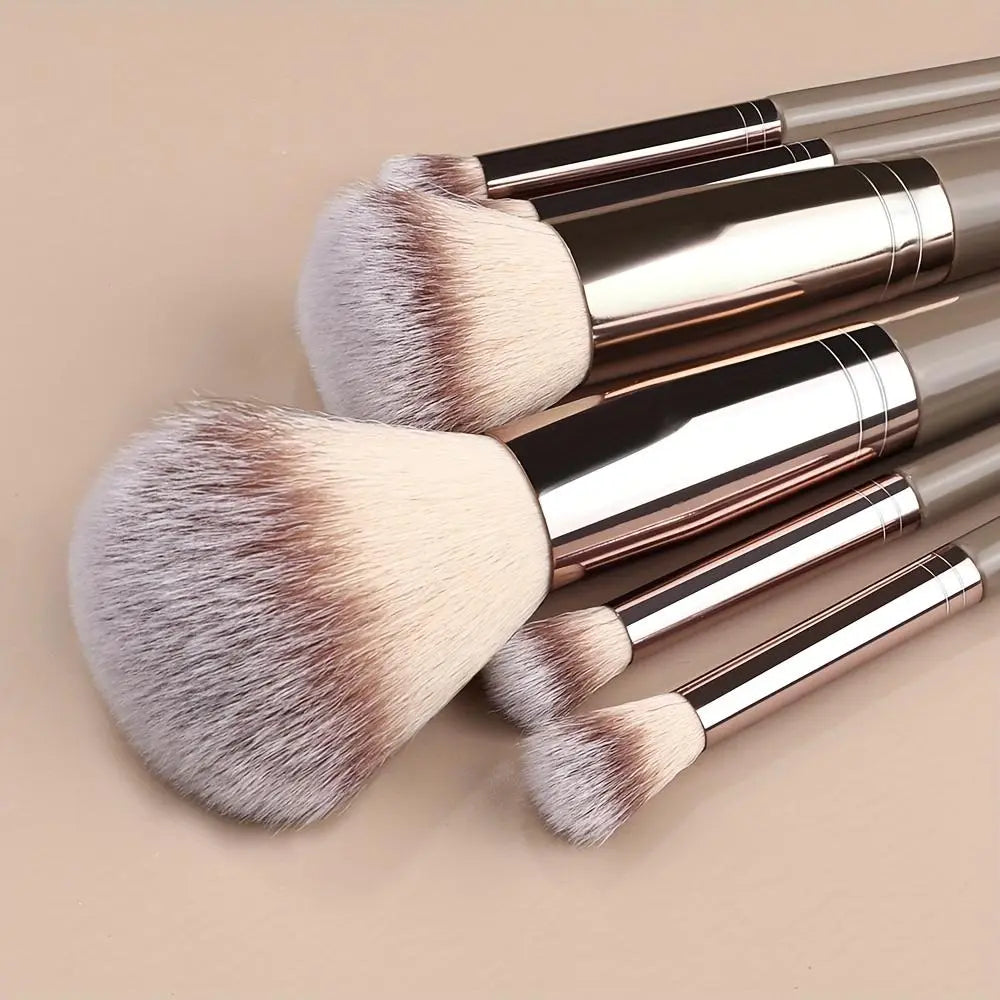 Professional Makeup Brush Set, Cosmetic Brush Set, Beauty Brush Set, Includes Foundation Brush, Eyelash Brush, Brow Brush, Eyeshadow Brush, Christmas Halloween Thanksgiving Gift, Makeup Blending Brushes, Makeup Brushes Kit
