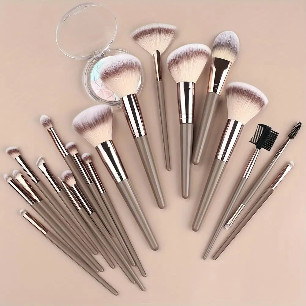 Professional Makeup Brush Set, Cosmetic Brush Set, Beauty Brush Set, Includes Foundation Brush, Eyelash Brush, Brow Brush, Eyeshadow Brush, Christmas Halloween Thanksgiving Gift, Makeup Blending Brushes, Makeup Brushes Kit