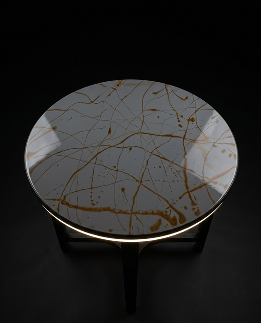 Măsuță de Cafea „Golden Marble” – Colecția Reborn