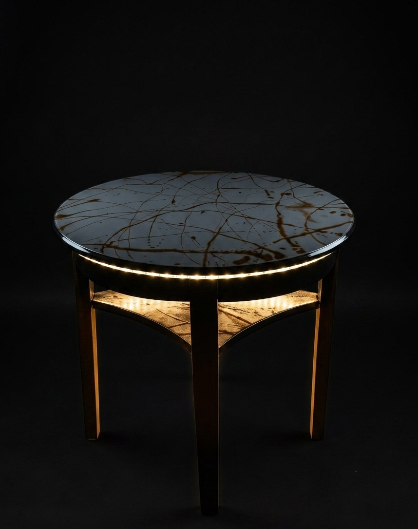 Măsuță de Cafea „Golden Marble” – Colecția Reborn